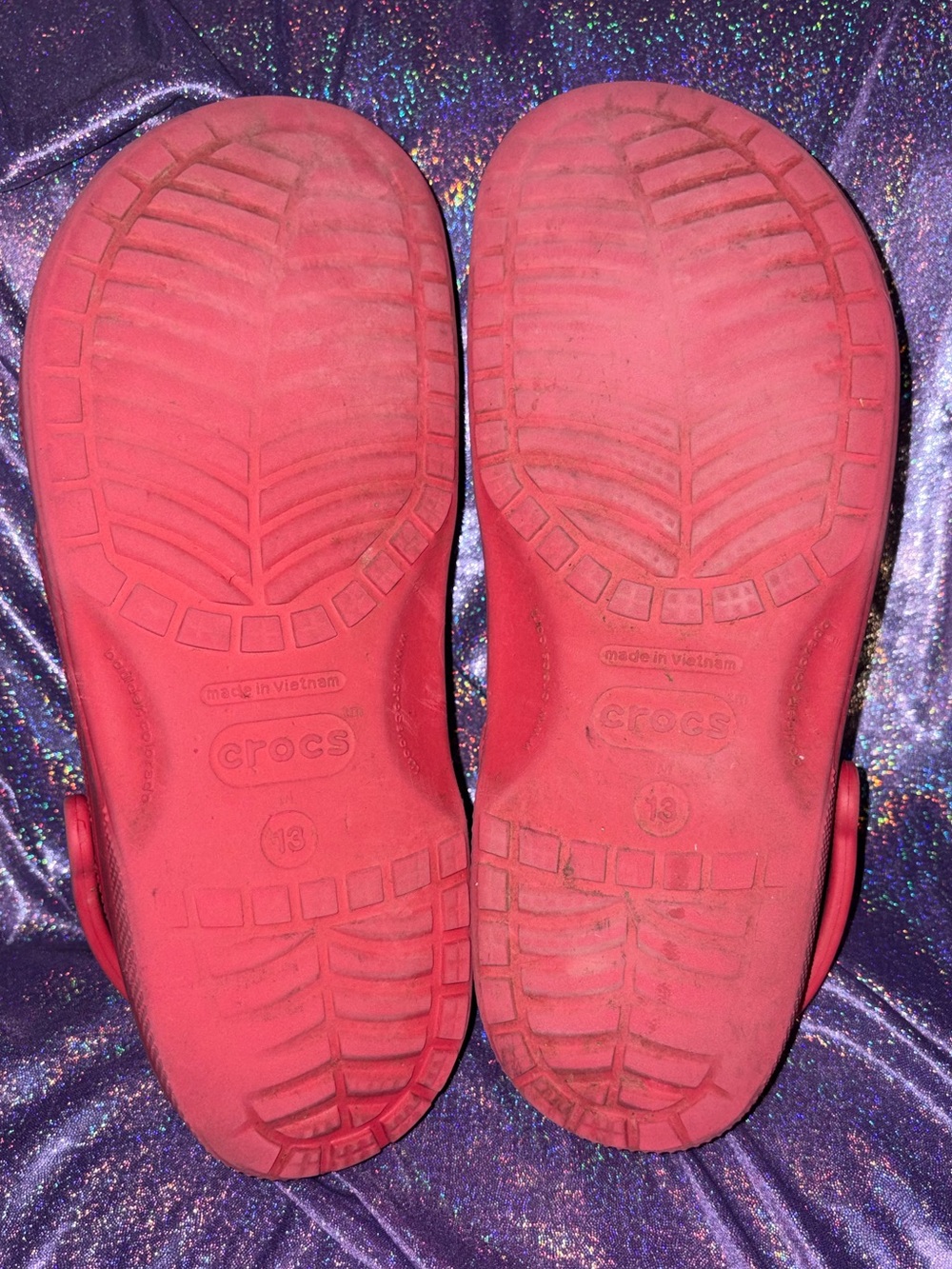 Mens Red Crocs - Picture 8 of 11
